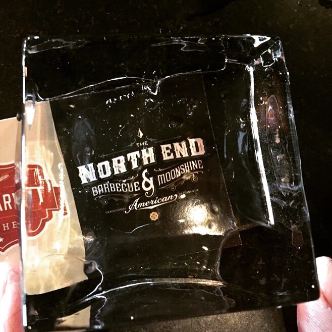 TheNorthEndBBQ's tweet image. When your whiskey list is so good it calls for an ice program. clean. clear. big cubes. #iceprogram #WhiskeyDreaming