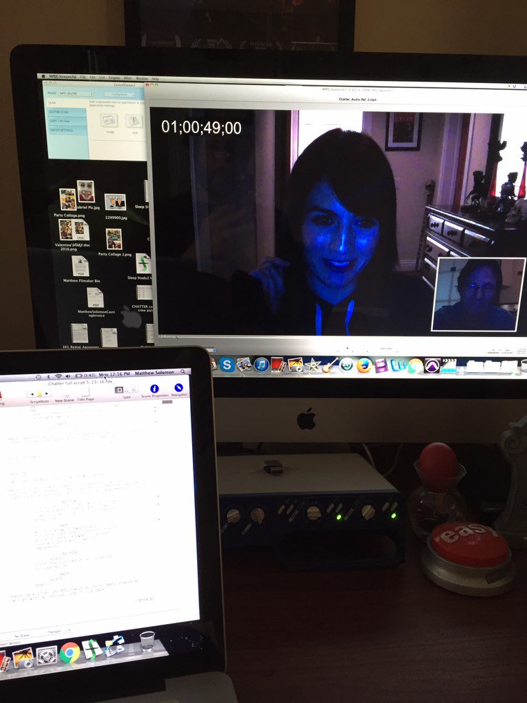 ChatterLeaks's tweet photo. Prepping deliverables for #Chatter #chattermovie @alisonhaislip  @thumbfighter https://t.co/eMGmBGSdzv https://t.co/vaTsYrvMaI