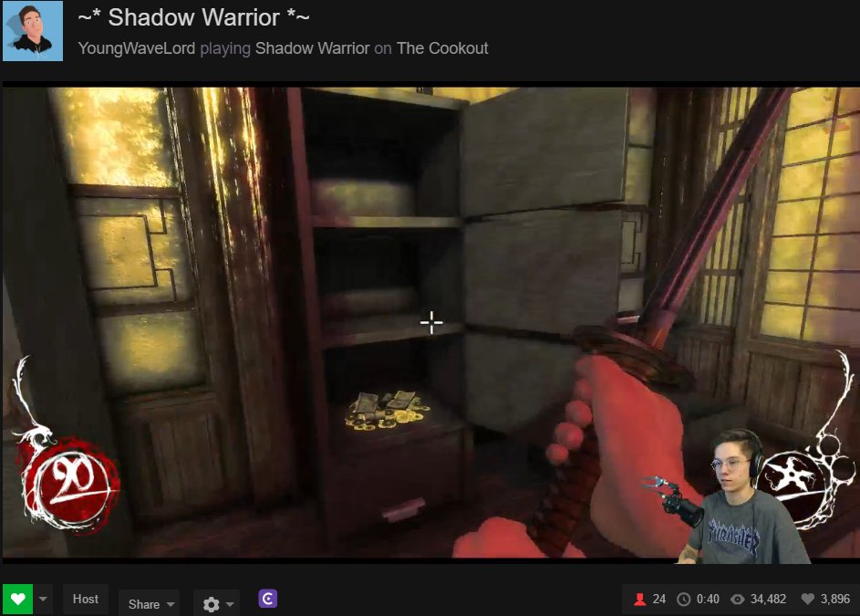 Gen_Retro's tweet photo. Come join the swag dragon ninja master @YoungWaveLord as he plays Shadow Warrior https://t.co/wAmQW9DUYp https://t.co/TugDaNaYdF
