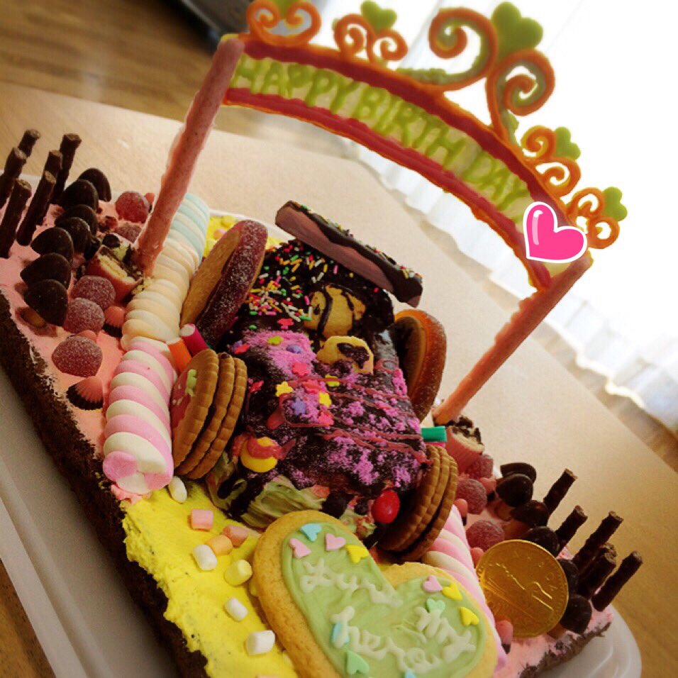 Legilimens レジリメンス 次女ちゃんの誕生日に シュガーラッシュの世界を再現したケーキを作ってみました 誕生日 シュガーラッシュケーキ 手作り