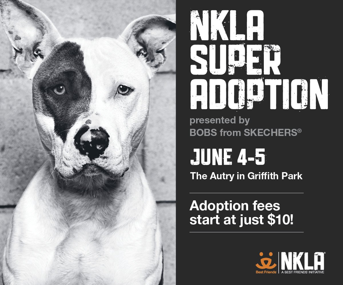 SAVE THE DATE for @NKLA Super Adoption Weekend! June 4th &amp; 5th at <a href="/TheAutry/">The Autry</a> in Griffith Park. RT &amp; spread the word