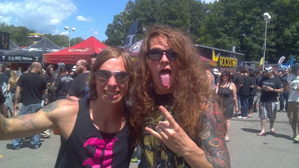 PdactylDance's tweet photo. Jamming @missmayiband to gain inspiration to write new music this weekend!  John with @levibenton #metal #detroit https://t.co/3APQ2i67kA