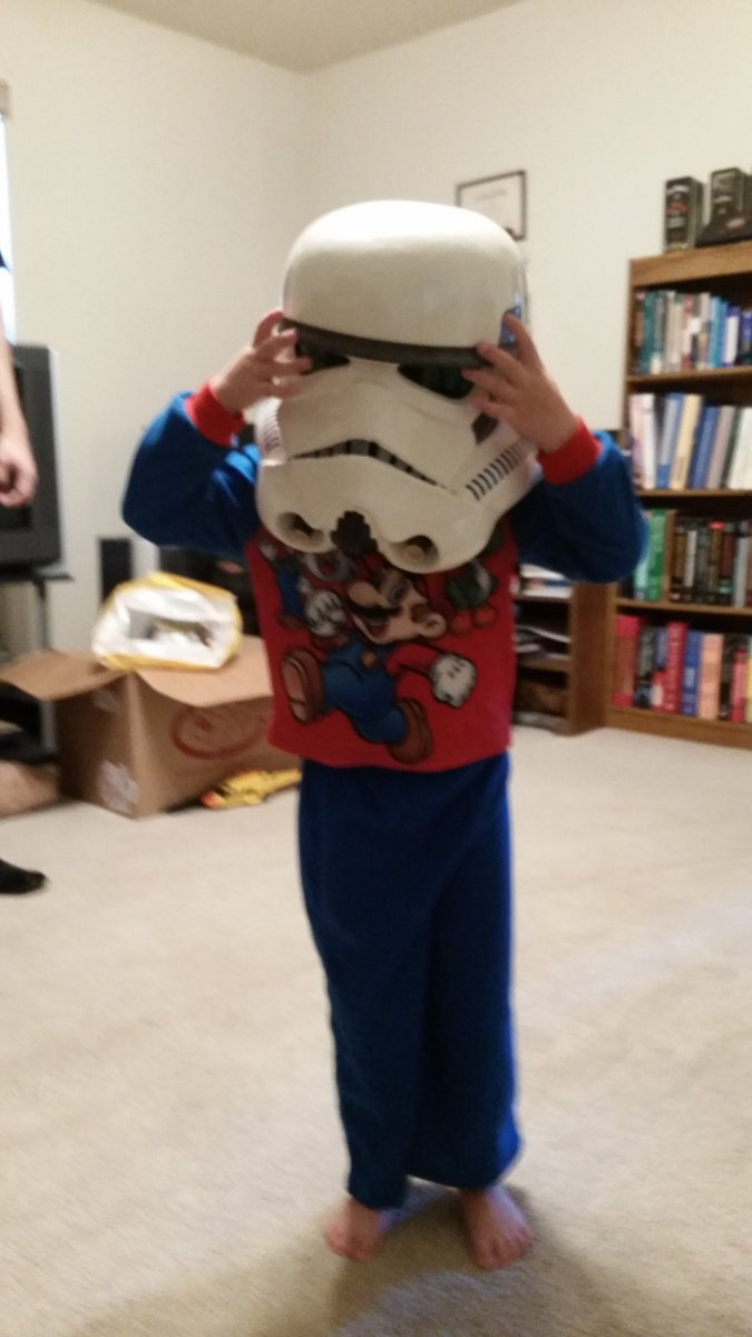 CWalkerCounsel's tweet photo. This is what I call winning at parenting! #geekparent #starwars #supermarioPJs https://t.co/dxvhe3JxcT