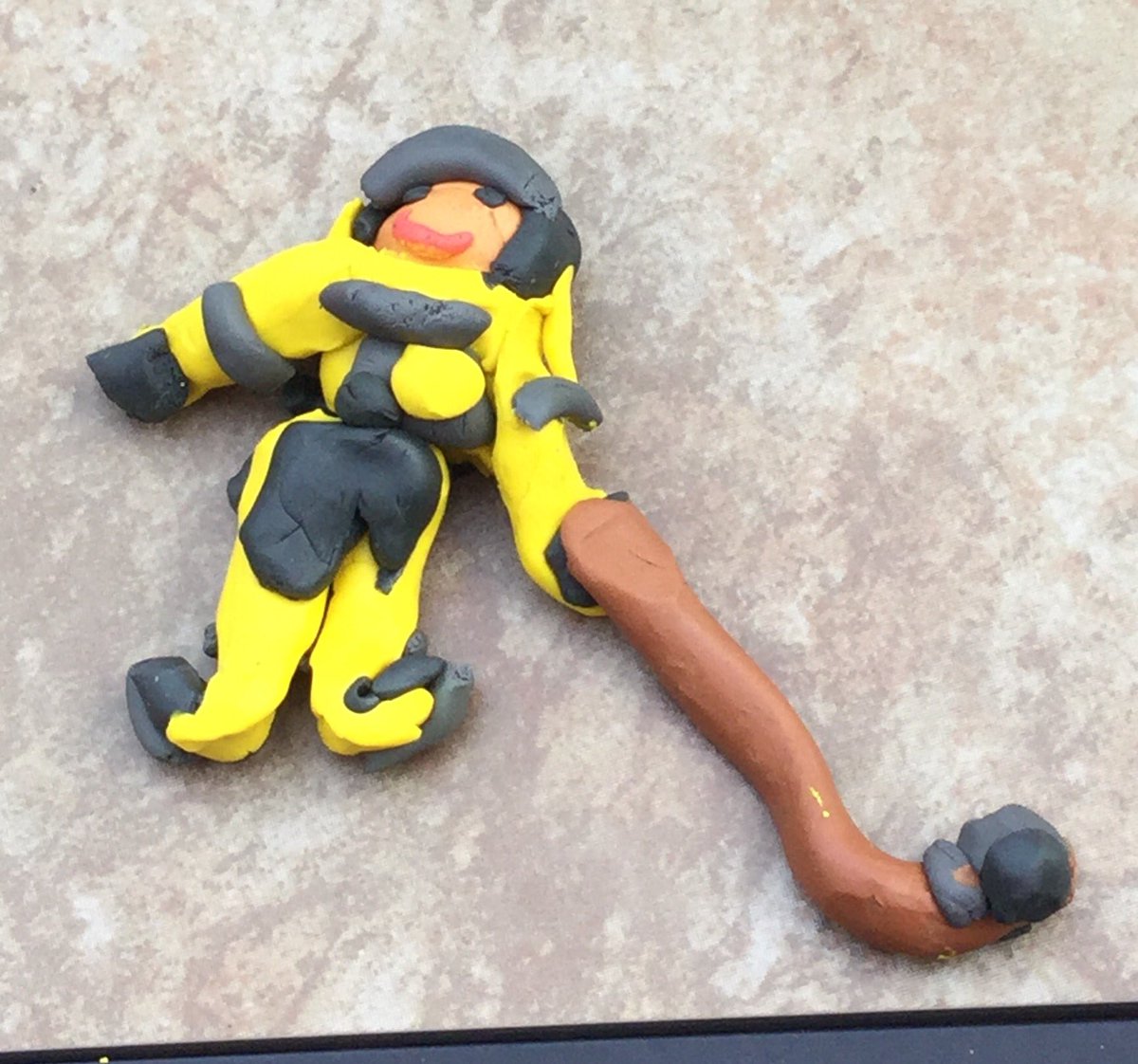 PaulAmbtman's tweet photo. Big Penguins fan in Toronto!! For my sons Grade 2 modelling clay project he created #62 @CarlHagelin. Go Pens!!!! https://t.co/MqulSWxVQI