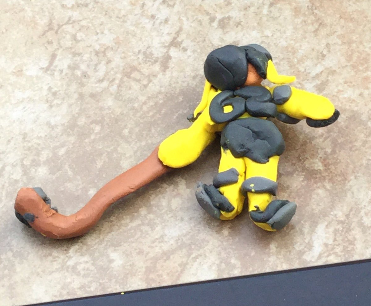 PaulAmbtman's tweet photo. Big Penguins fan in Toronto!! For my sons Grade 2 modelling clay project he created #62 @CarlHagelin. Go Pens!!!! https://t.co/MqulSWxVQI