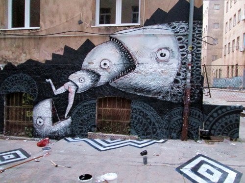 In Pula was a punk festival, on this o... streetsy.com/post/134543460… #streetart #graffiti | twibble.io