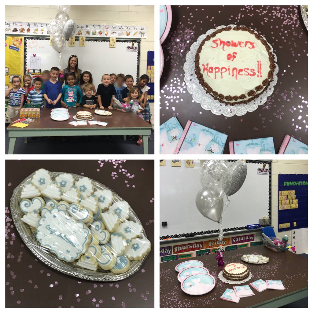 FirstiesAtWork's tweet photo. Special Thank You to my Kinder families for the surprise bridal shower yesterday! #luckiestteacher #superheroparents https://t.co/ytgpbn7G1B