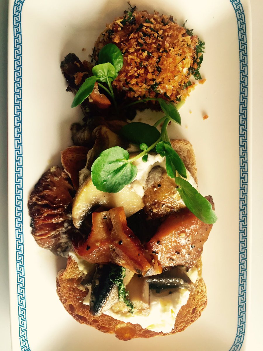 Local foraged mushrooms house made yoghurt and panna grata soft egg <a href="/qftravelinsider/">Qantas Travel Insider</a> <a href="/EpicureATtheage/">Epicure@theage</a> <a href="/FoodCornish/">Richard Cornish</a>