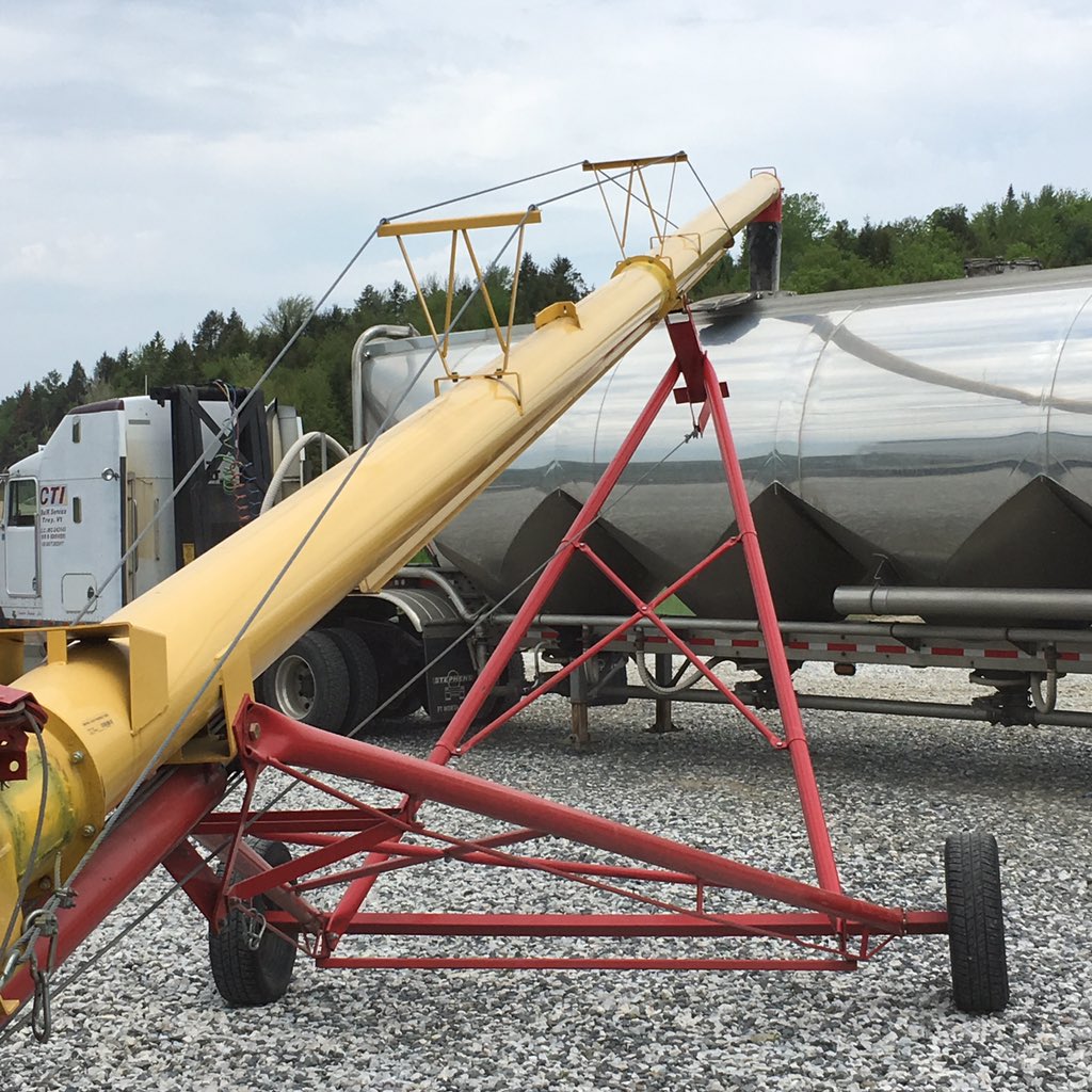 And the real "work" visited Coutre trucking, family run company delivers malt to us safe and sound <a href="/AllagashBrewing/">Allagash Brewing Co</a>