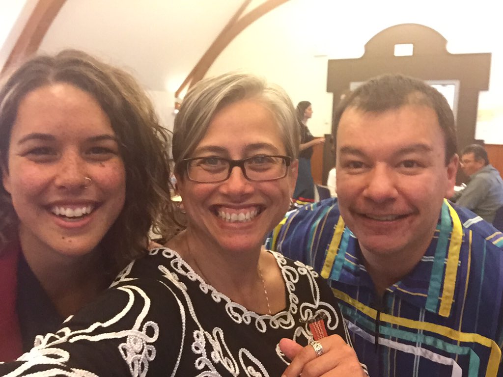 Blanket Ceremony for first Indigenous law grads @lakeheadlaw today! Congrats Sam Ramage &amp; Adam Fiddler and all grads