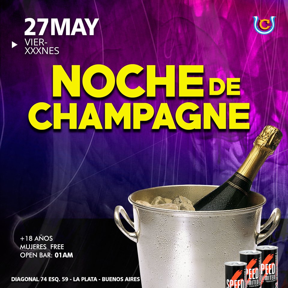 ElCopetin's tweet photo. Este Viernes #Rock 🎤🎶 con #Coverline y mucha fiesta 🎉!. Noche de lujo y #ChampagneConSpeed para brindar. #laplata https://t.co/iOBx6xWhVM