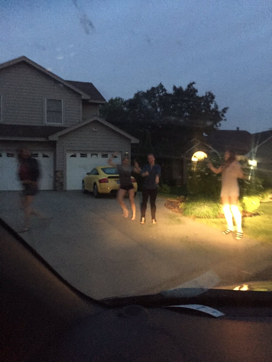 Fan club awaiting my arrival