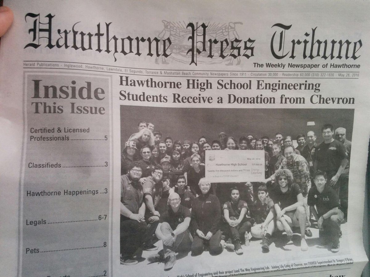 Quest4edu's tweet photo. #PLTWPRIDE #Metalcrafters Thank You @Chevron - El Segundo @PLTWorg @PLTWCoach https://t.co/t0DFi8MTwe
