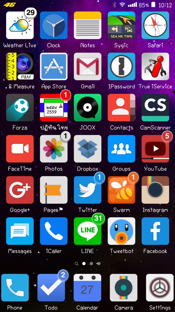 tik_pca's tweet image. วันนี้จะมาเสนอธีมไอโฟน #Krix #ios #theme