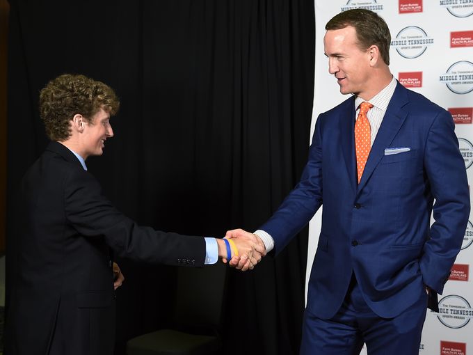 Tennessean's tweet photo. PHOTOS: Peyton Manning helps honor Middle  Tennessee high school athletes #MTSA2016 https://t.co/EyviLu0wQ1 https://t.co/V400AQGfYW