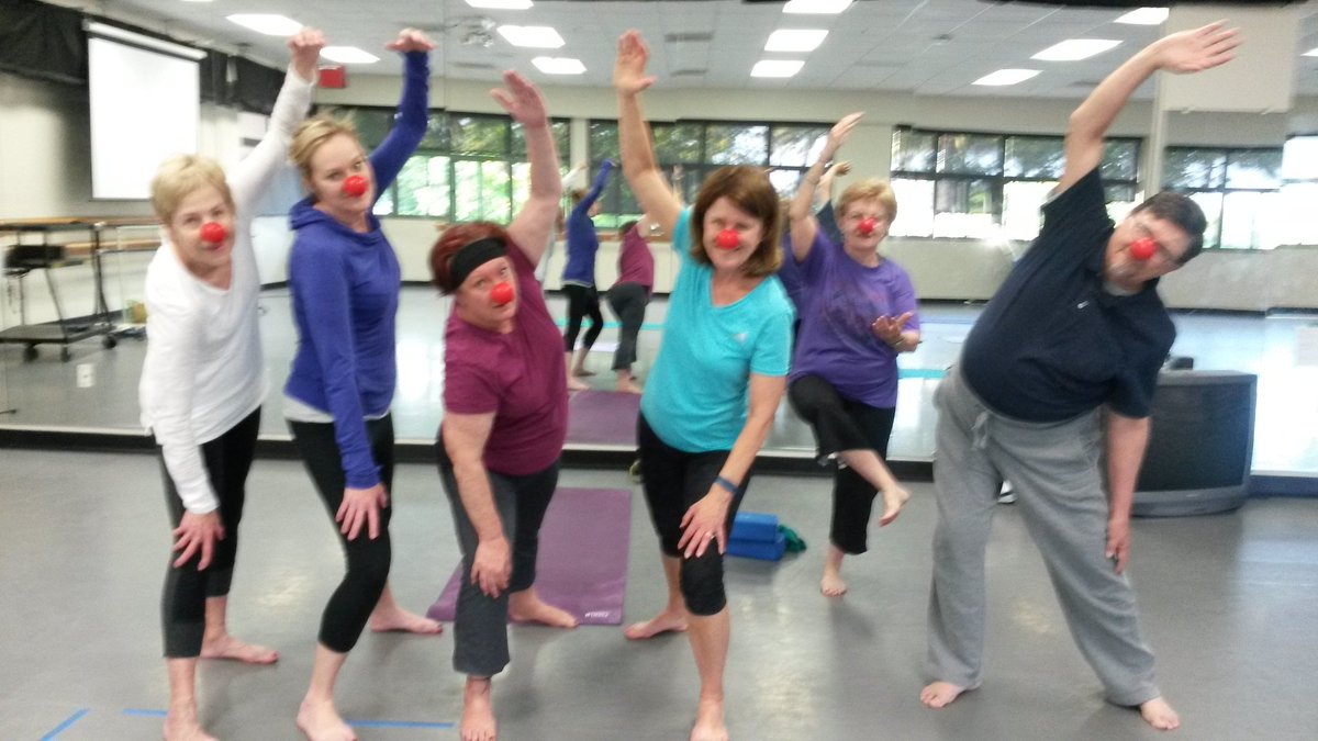 codlite's tweet image. #RedNoseDay Yoga class