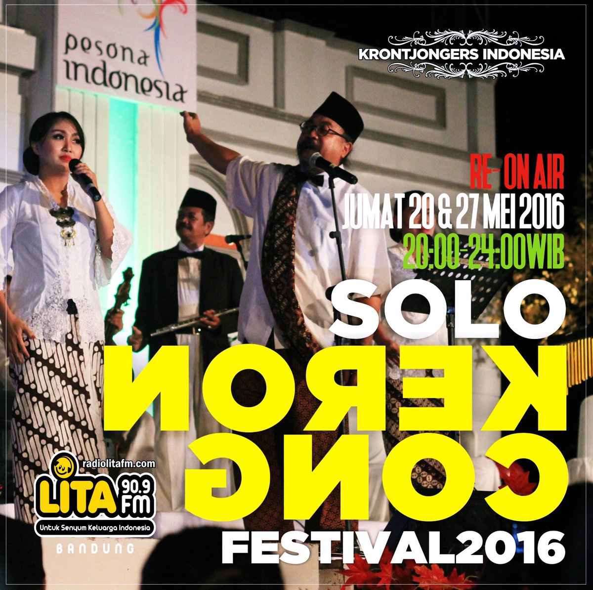 bentangwaktu's tweet photo. RE-ONAIR Solo Keroncong Festival 2016 mlm ini 20WIB @adaapadiLITAFM stream https://t.co/SmHamhGUqr #Krontjongers https://t.co/WTV1O33CkL