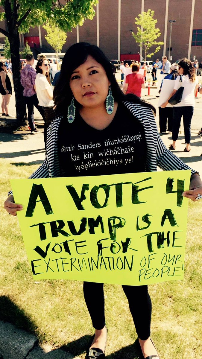 RaeWithAnE's tweet image. Proud of this young lakota woman @moran_alli using her #nativevoice! #nativevote #StandUpToTrump