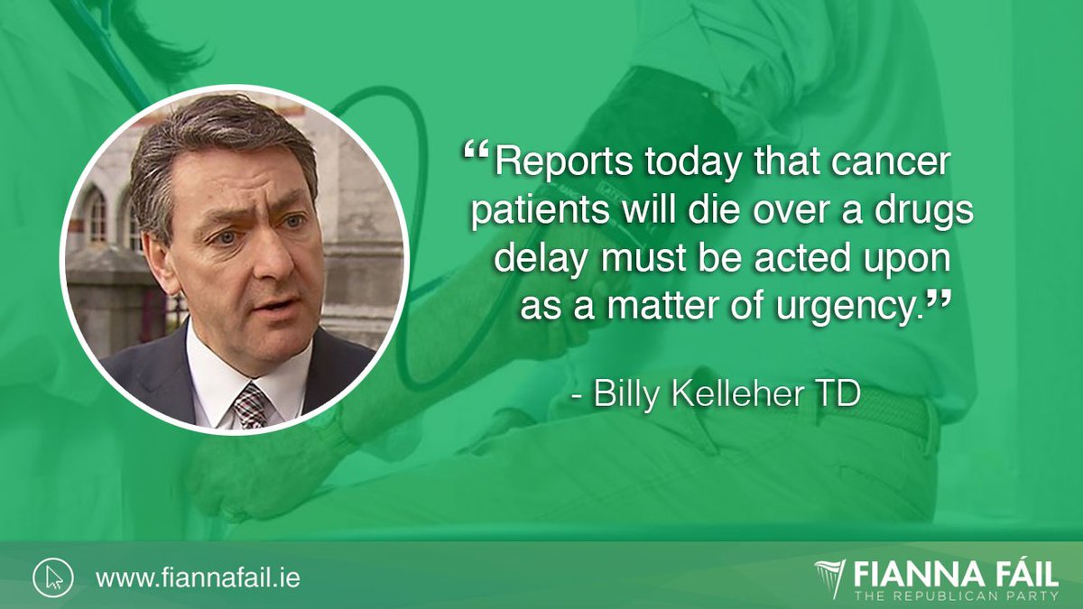 fiannafailparty's tweet image. Minister for Health Simon Harris must act on making the drug available before cancer patients die.