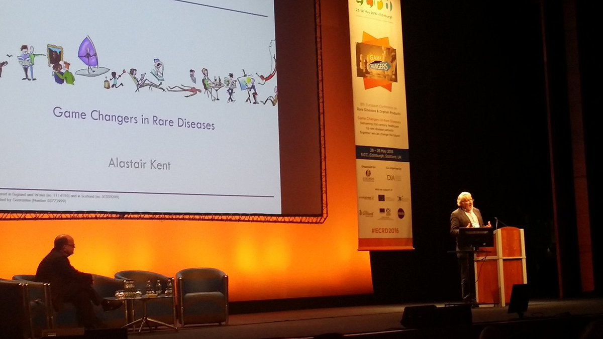 SBDRareProject's tweet photo. Alastair Kent @rarediseaseuk discussing game changers #ERCD2016 and an accelerating pace of change. https://t.co/K6CGiikF3W