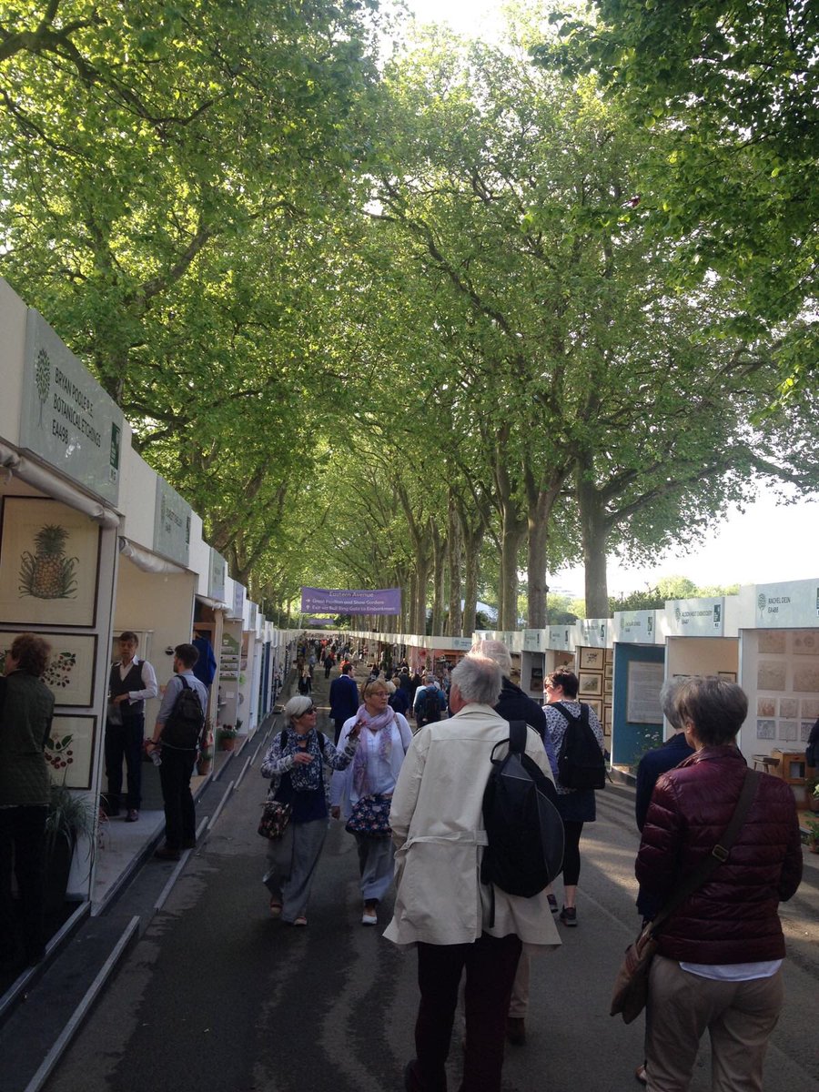 propagatingdan's tweet photo. It was this busy at 8am this morning! #RHSChelsea #earlybird https://t.co/CyCRNZNfzM