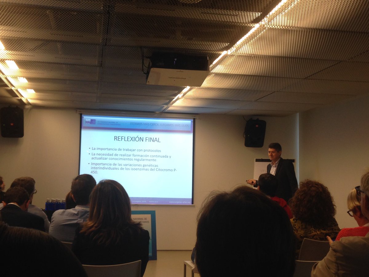 rosallull's tweet photo. La importancia de trabajar con protocolos y actualizarse! Comunicacion oral Xisco Moranta #SEFAC2016 https://t.co/aQnfyQsfeM