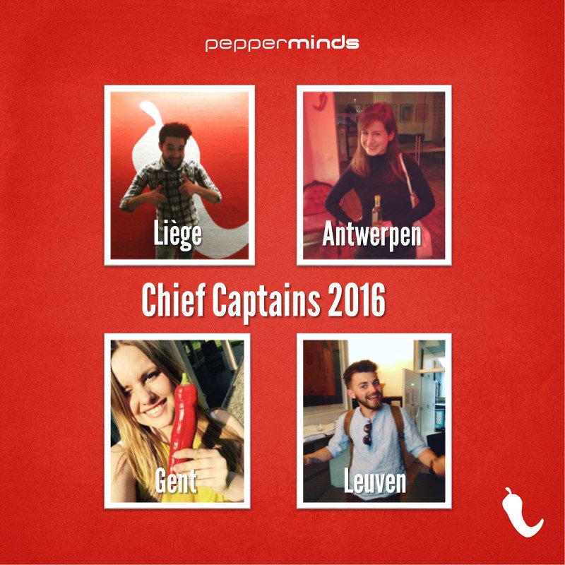 Proficiat en veel succes met de verantwoordelijkheid over de Captaingroep #jaarvdcaptain #peppermindsbe #proudpepper