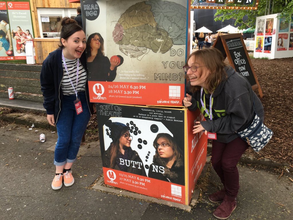 last show at the #BrightonFringe! We'll be <a href="/WarrenTheatre/">warrentheatre</a> at 3:30pm! There'll be tears and laughter in Studio 3!