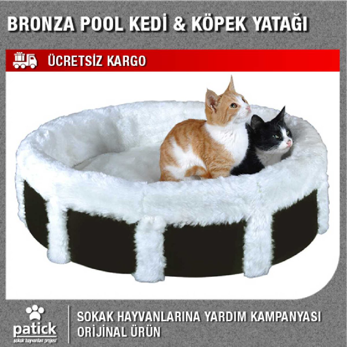 Sokak Hayvanları yararına 49.50TL
Kargo Dahil
Whatsapp: 05464660054
Patick.net
#AlışmaTürkiye #Bugün