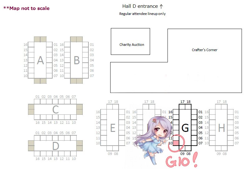 Here's my AN print  preview and table location (G10)!~ I have more unlisted items so feel free to drop by.~ 