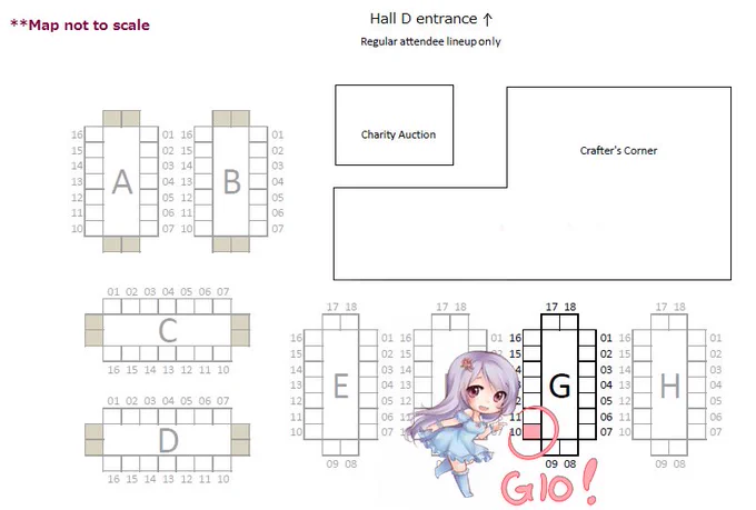 Here's my AN print  preview and table location (G10)!~ I have more unlisted items so feel free to drop by.~ 