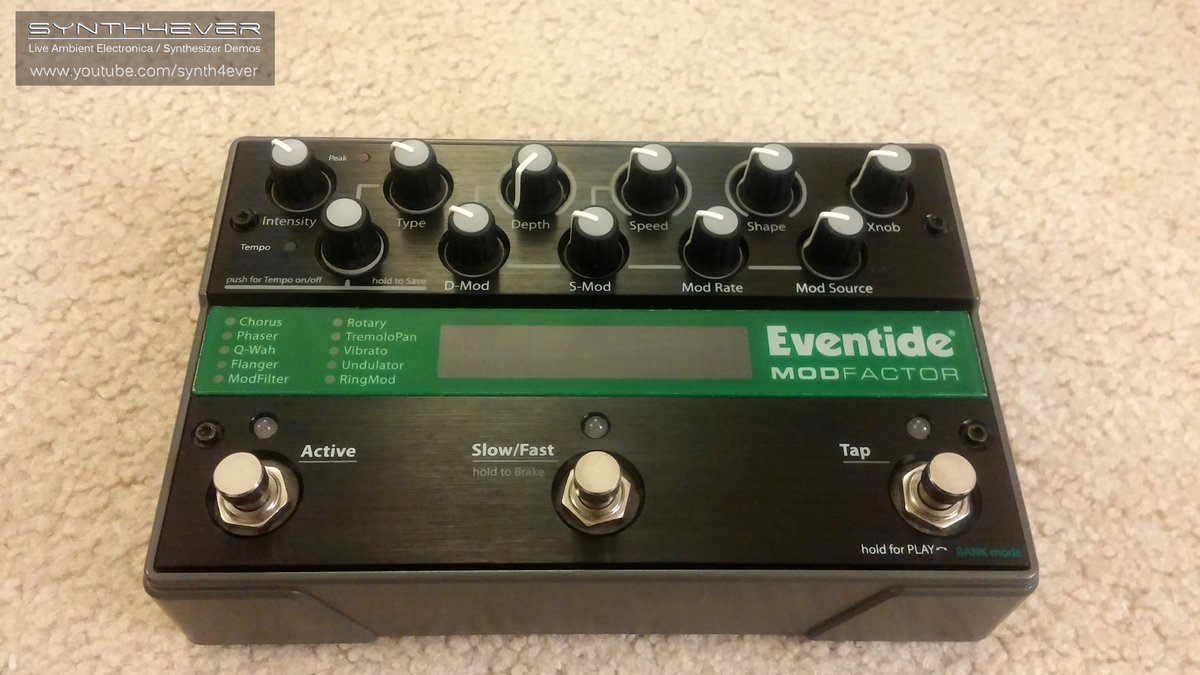 synth4ever's tweet photo. Picked up an @EventideAudio #MODFactor recently, great FX &amp; #sounds for #ambient #synth #music! #eventide #guitar https://t.co/mB0xi1zJXf