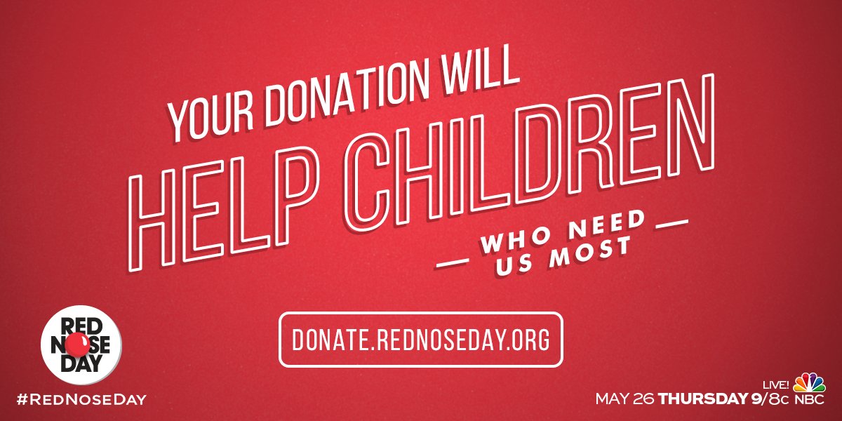 ComicReliefUS's tweet photo. Donate now. https://t.co/ugPLR8GjRj #RedNoseDay https://t.co/0pj9HmVyyN