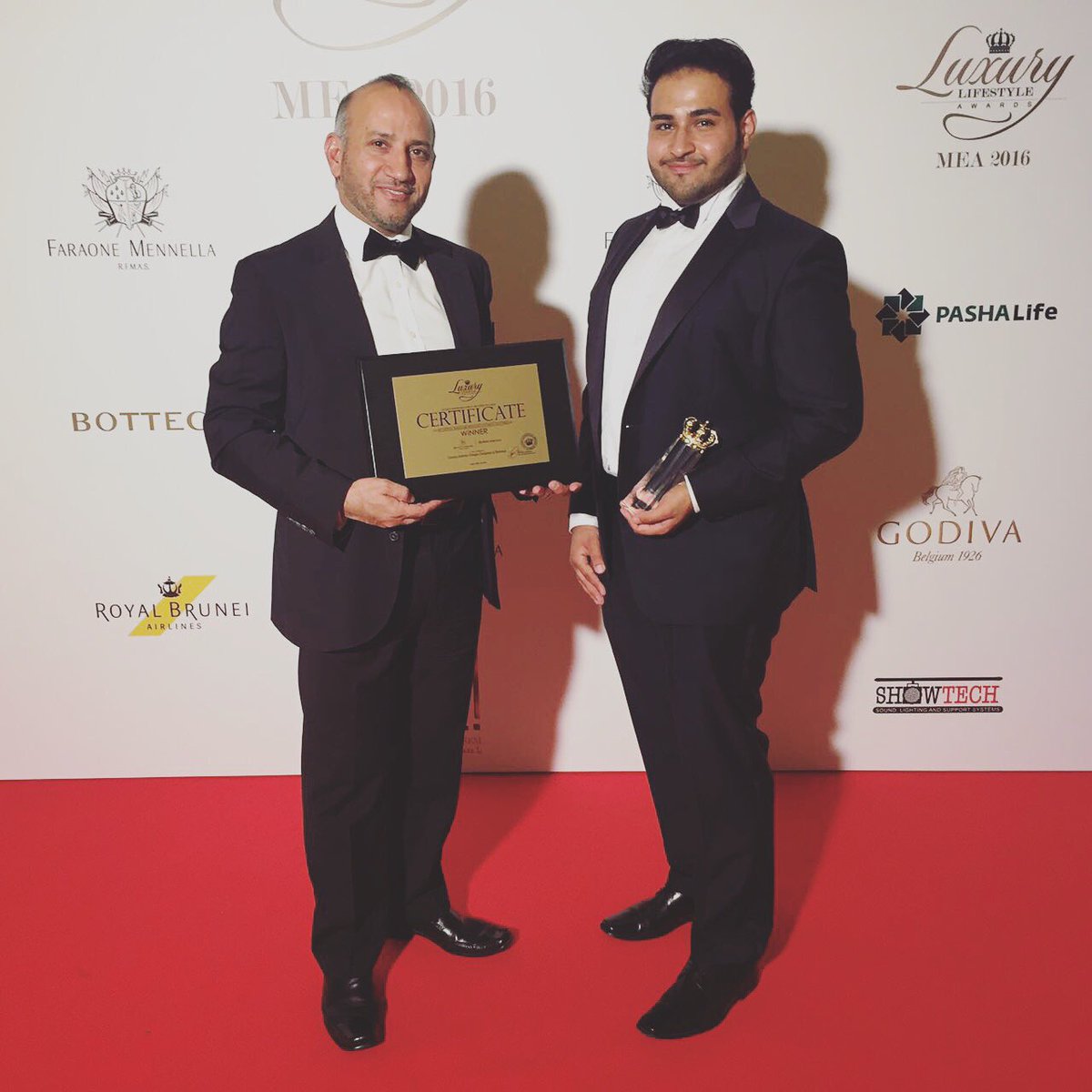 Beckett Interiors has been awarded best luxury interior design company by <a href="/TheLuxuryAwards/">LuxuryLifestyleAward</a> 😍 #thankyou #bahrain