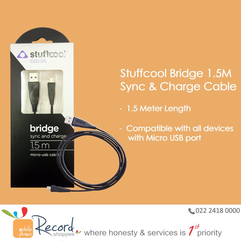 RecordShoppee's tweet image. Stuffcool Bridge Sync n Charge Cable: The perfect extension cable for long distance charging.

#synccable #usbcable
