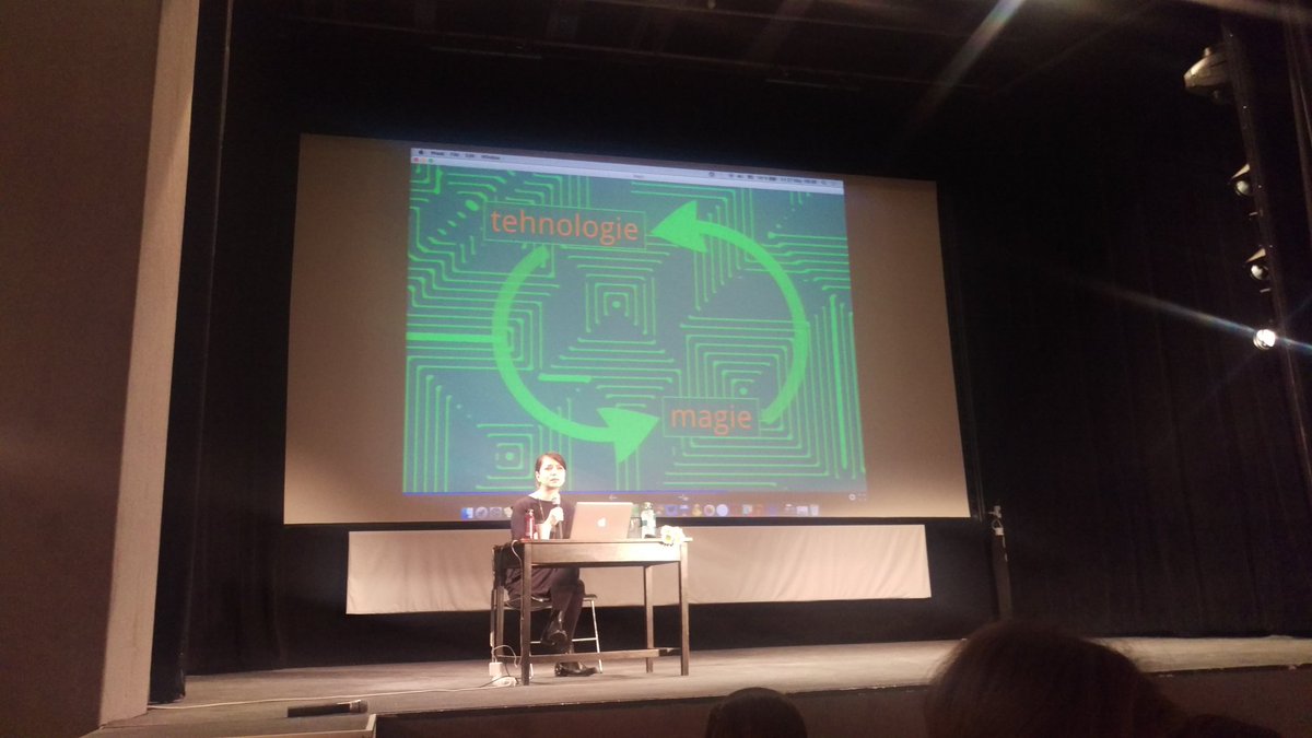 Bucharest_CM's tweet photo. Technology can now accomplish what magic was thought to do during Renaissance. Ioana Calen, Modulab. #cmbuc https://t.co/o8pVoJ2Bl9