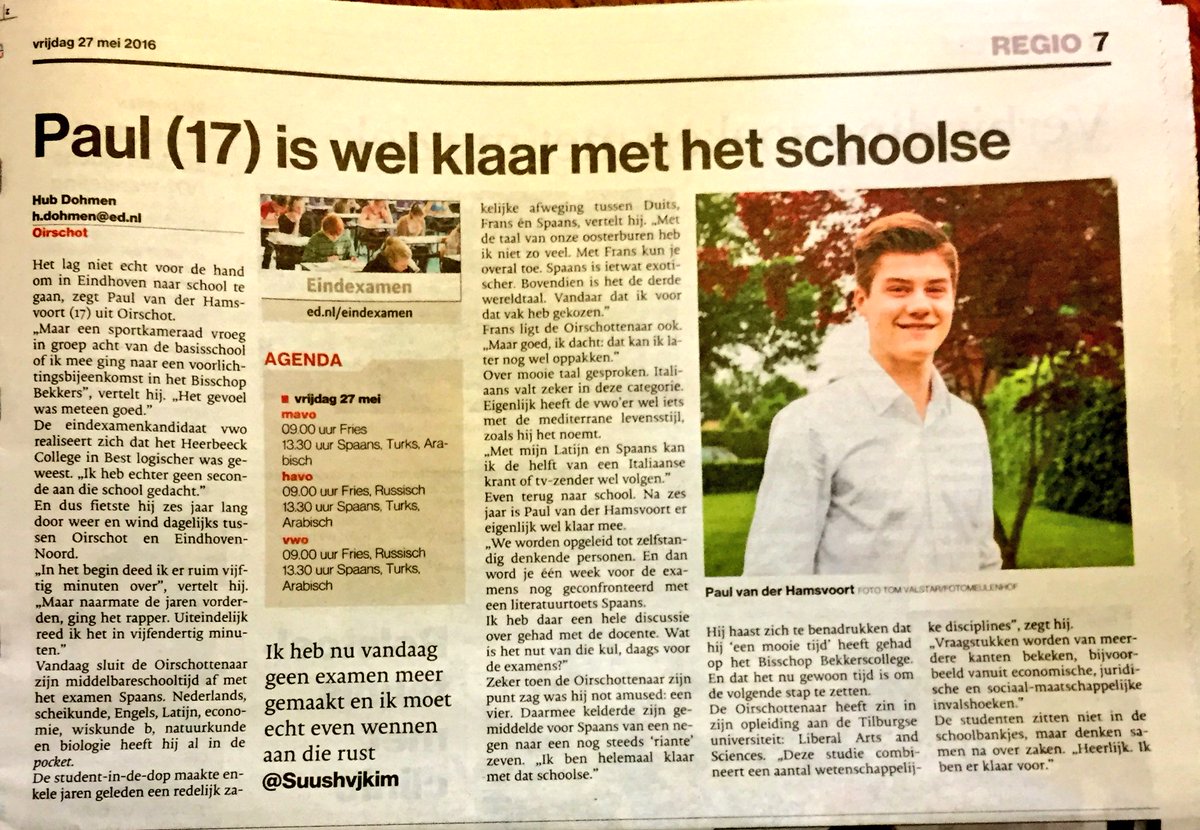 En dat is maar goed ook 🤓🙋🏼#examenleerlingen. <a href="/LyceumBBekkers/">Lyceum B. Bekkers</a>