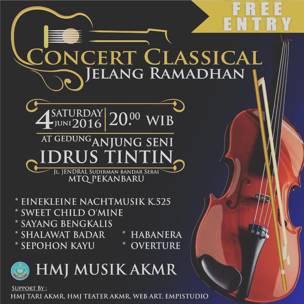#eventPKU Concert Classical Jelang Ramadhan. info <a href="/riomu_/">RioM</a>: