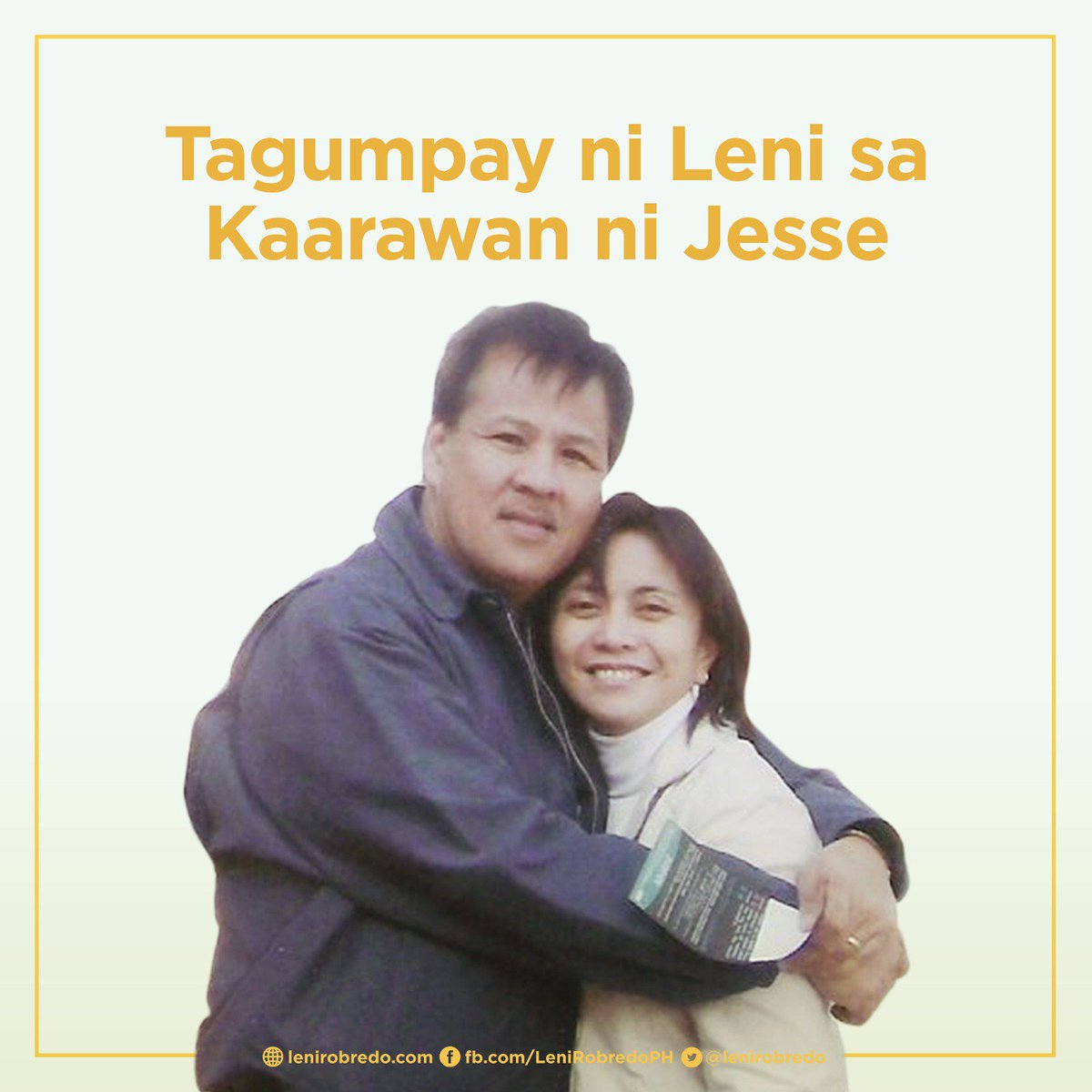 lenirobredo's tweet photo. [A] Sama-sama nating ipagdiwang ang araw na ito! #TagumpayNiLeni sa #KaarawanNiJesse! 💛 https://t.co/RFTobJF5ZM