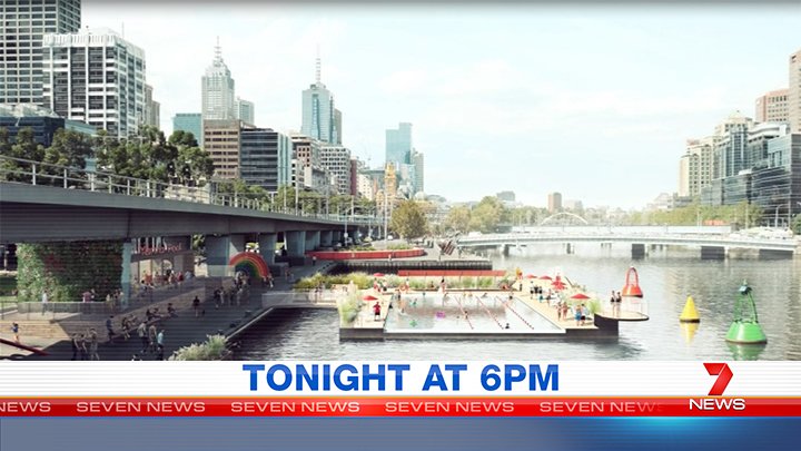 Peter_Mitchell7's tweet image. How&apos;s this for a proposal? A Yarra swimming pool on pontoons using filtered and heated river water.#7NewsMelb