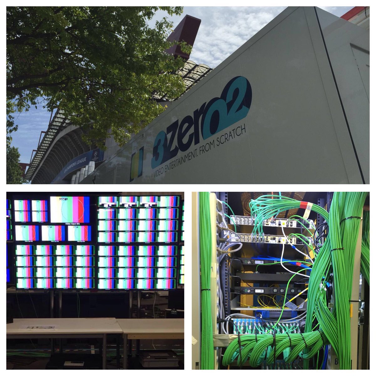 emgitaly's tweet photo. Il cablaggio audio/video di San Siro è completato e collaudato!
#3Zero2 @ChampionsLeague #ChampionsLeagueFinal2016 https://t.co/VSjFg3aIJf