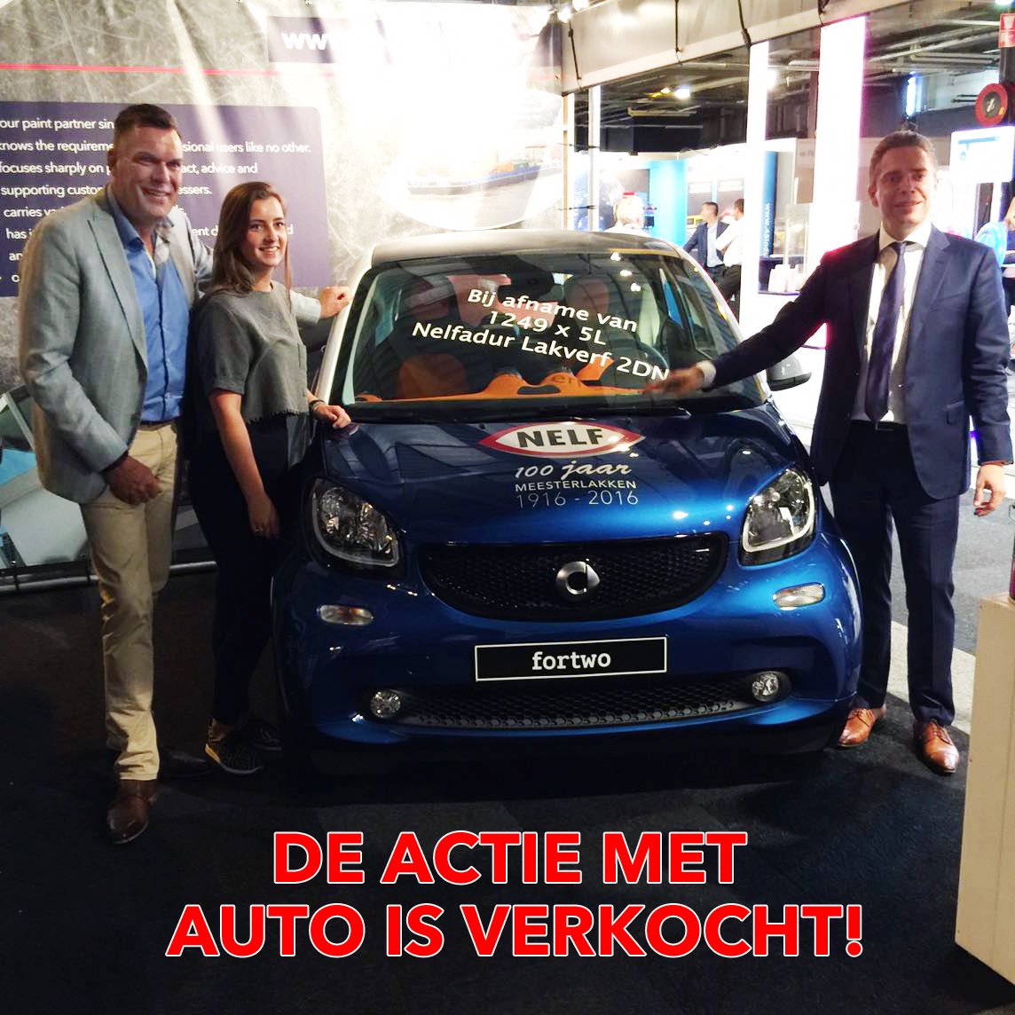 Top actie #NMP op de Maritime Industry 2016 is VERKOCHT! Veel succes met de auto Rensen-Driessen Shipbuilding BV