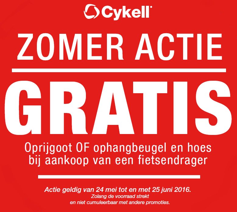 CykellJustClick's tweet photo. Geniet nu van onze zomeractie!
#fietsendrager #easy https://t.co/yfD5DT88fr