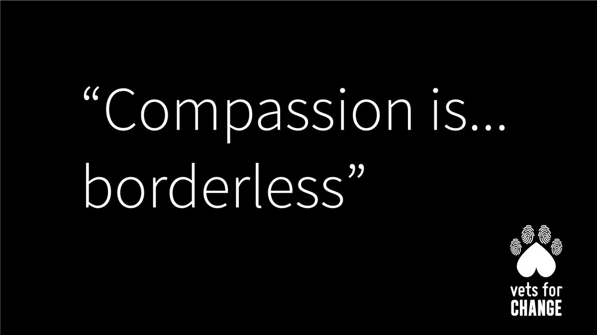 Vets_Compassion's tweet photo. Sharing kindness should be determined by need and never limited by geography, language or culture...#vetsforchange https://t.co/ZOxalIaQEj