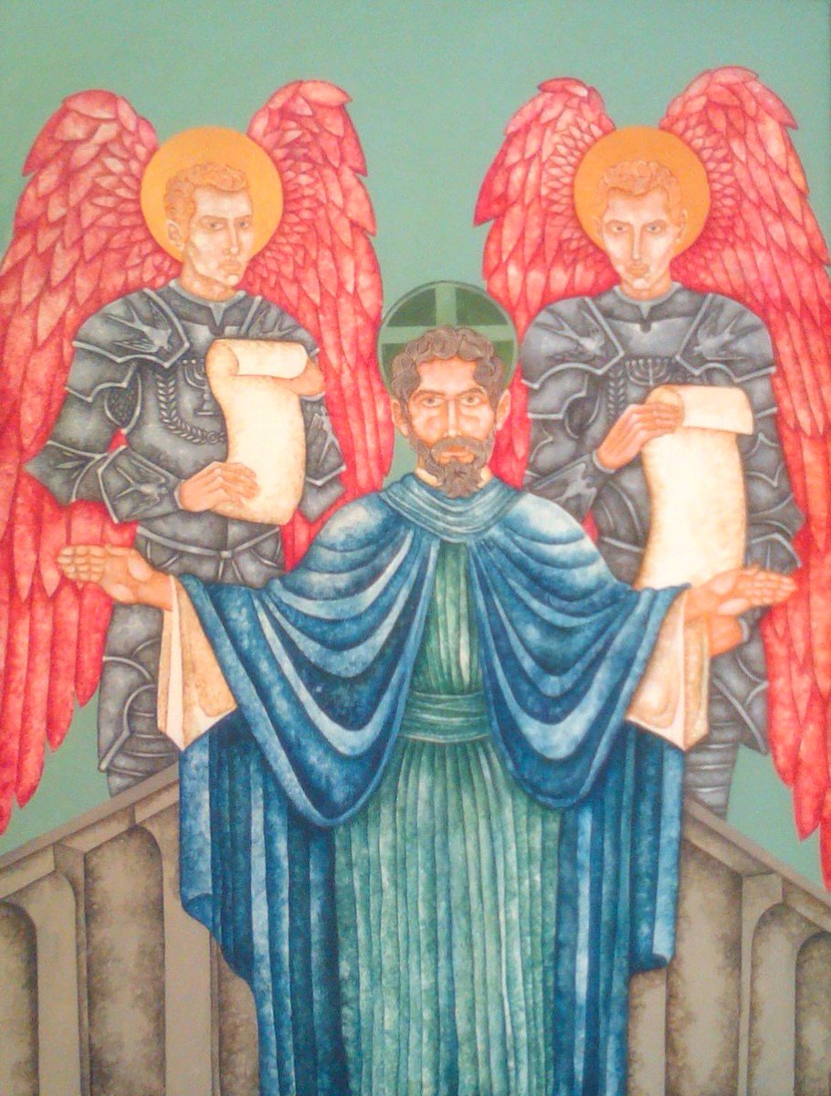 StStephenEC4N's tweet photo. Today is last chance to see #JoeMachine's paintings on the life of St Stephen #exhibition come before 2.00pm. https://t.co/nkGCMZIzTW