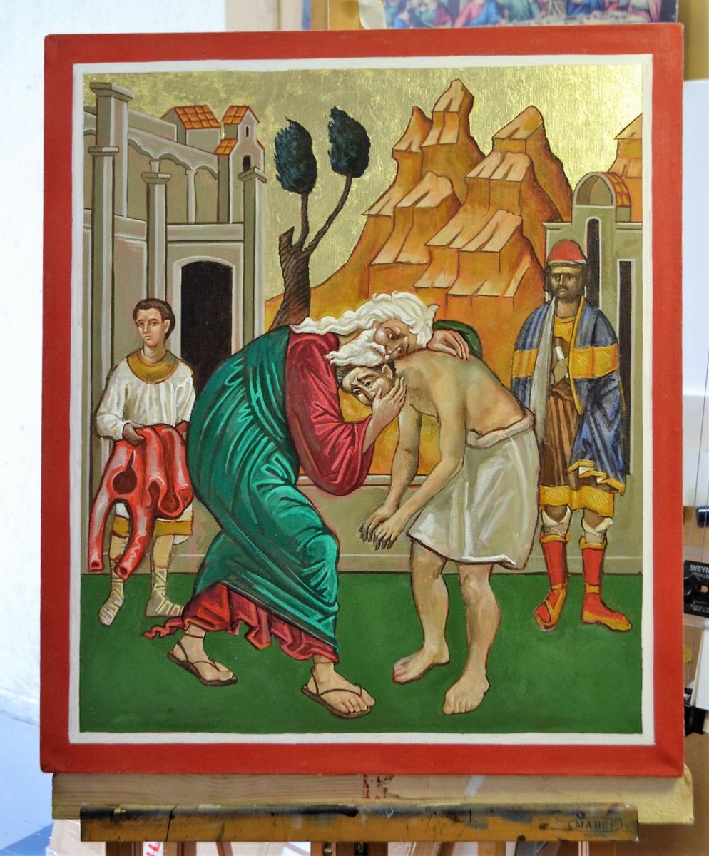 mikeq00L's tweet photo. #wayofmercy talk with the Little Sisers of the Poor later today. Will be taking this painting with me. #holyyear https://t.co/9BlMOoKAyo