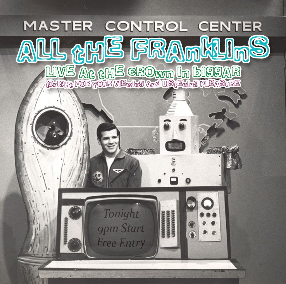 Tonight at the Crown in Biggar. All The Franklins will be playing from 9pm till closing time. Get to the Crown !!!!