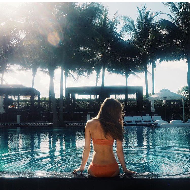 Alex from @modelmefit enjoying The <a href="/WSOBE/">W South Beach</a> ... #Miami #southbeach