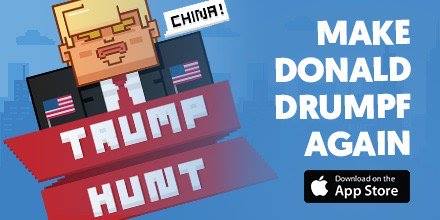 DuelRevolutionI's tweet photo. Our fellow indie developer @LastHeroMedia recently released the game "Trump Hunt”.
Check 
https://t.co/Lem3ILUOfw https://t.co/wcxdv68B43