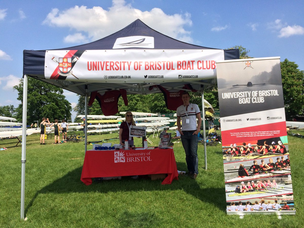 We've made it! Ready to chat all things rowing and University of Bristol at <a href="/nsr_uk/">National Schools' Regatta</a> this weekend. Come and see us.
